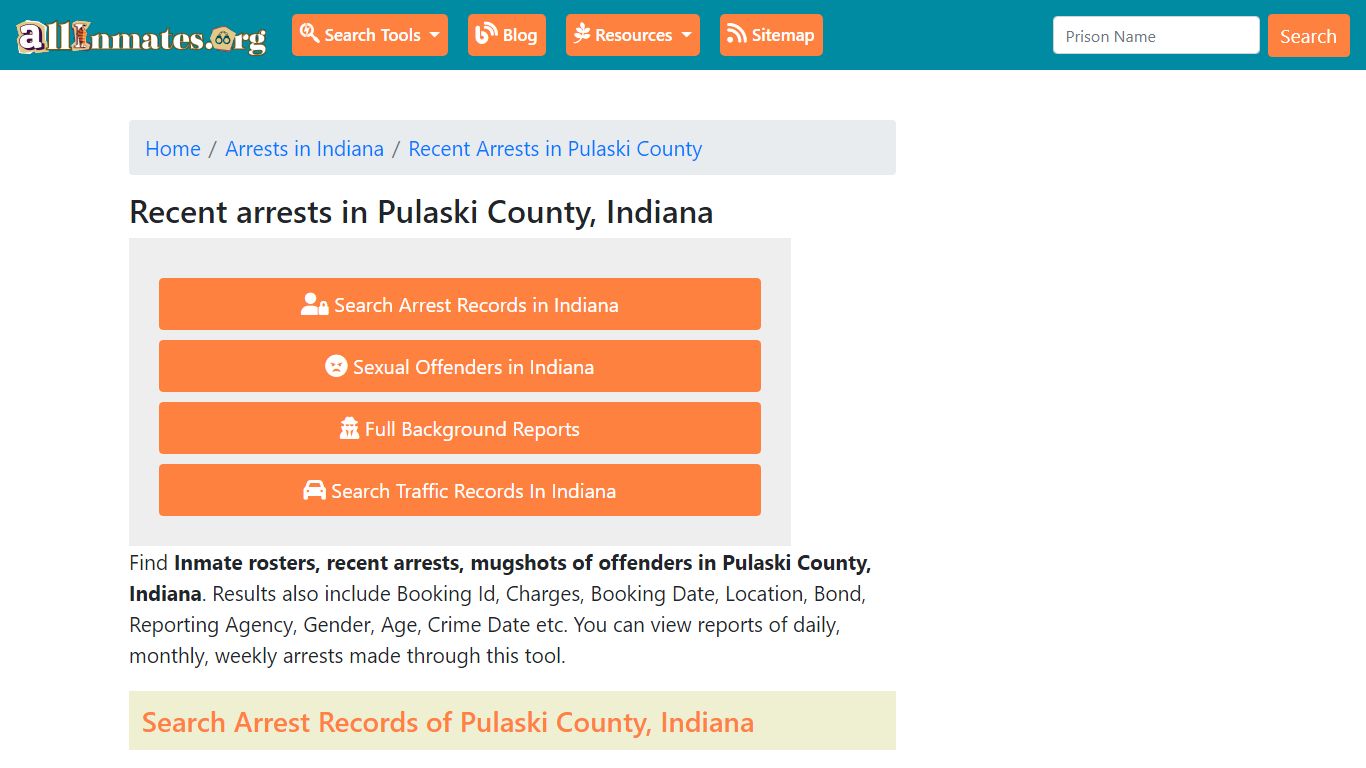 Recent arrests in Pulaski County, Indiana | Mugshots, Rosters, Inmates ...